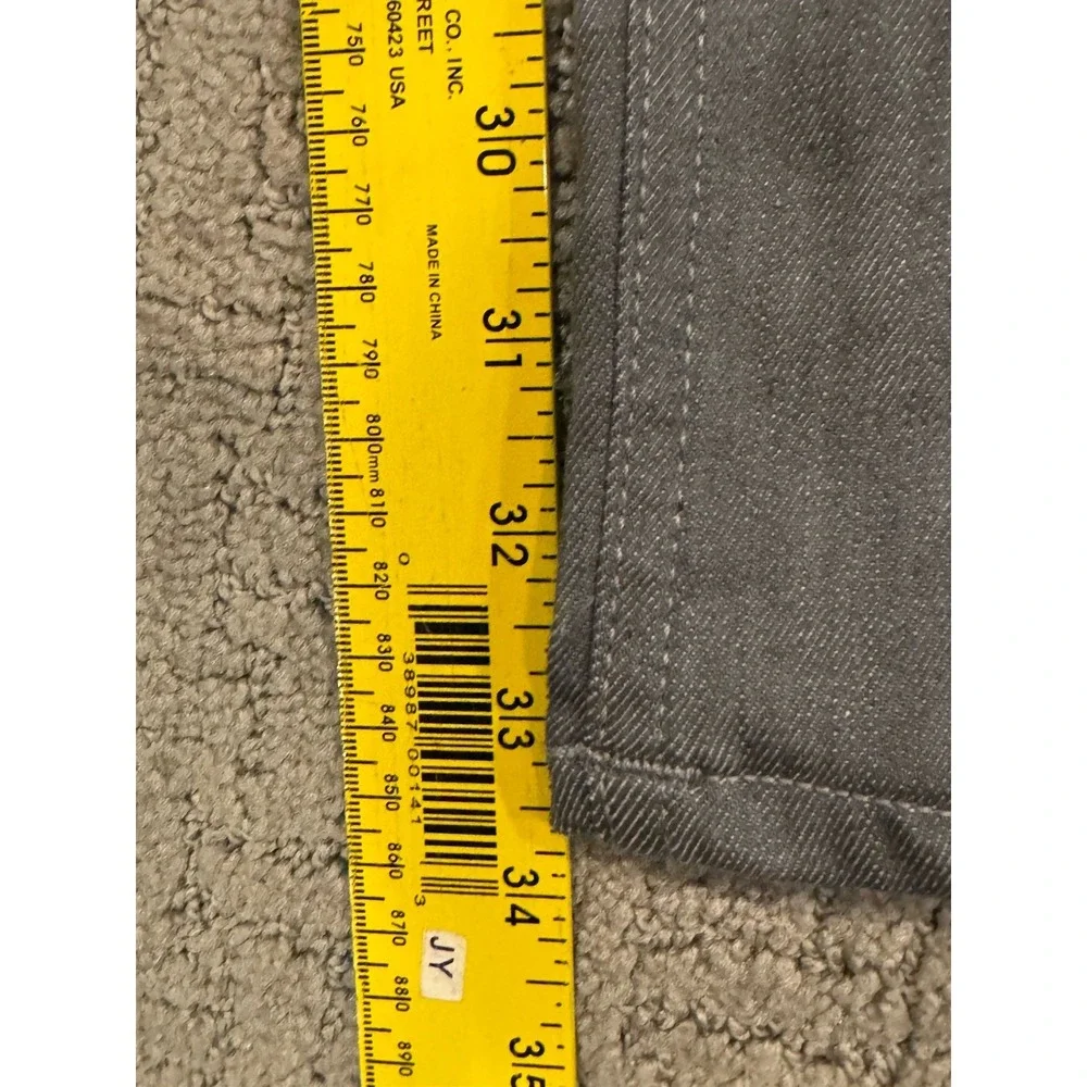 Nudie Jeans Co 29W 34L  Lean Dean Grey  Stretch Gray Denim NWT (B1)